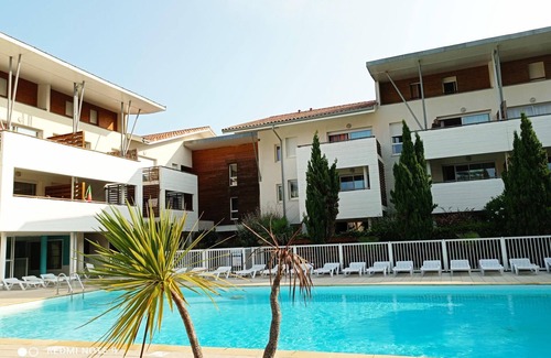 Moliets-et-Maa Apartamento | Douceur océane: T3 apartment with swimming pool and sauna, 3 minutes from the beach