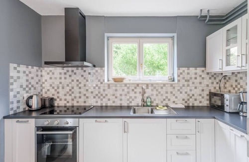 Most na Soci Apartamento | Down floor ap with 1 bedroom, airco, tv, new kitchen and own lake side terrace