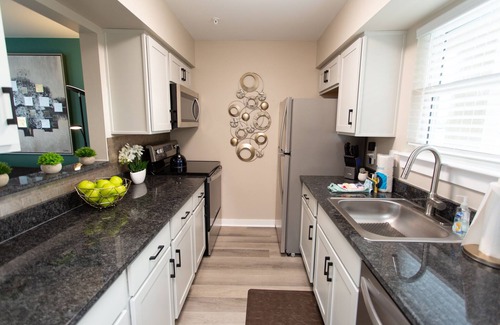 East Bank Condominio | Downtown w/pool, gym, laundry, free parking, river view, fireplace, sleeps 4!