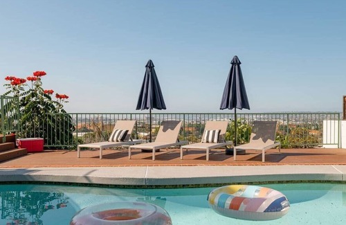 Mission Hills Casa | Dream Retreat w/Pool, Hot Tub, & Views of Downtown