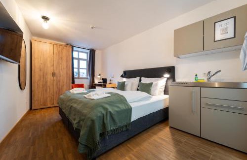 Old Town Apartamento | dreamcation Altstadthotel Regensburg, Mikro Apartments mit Küche