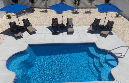 Oak Island Casa | DreamWaver - Beautiful new home w/ pool steps from the beach!