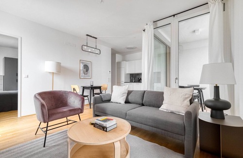 Vienna Apartamento | Dreamy Donaumarina 1BR w/ Balcony & Roof, nr metro U2, by Blueground