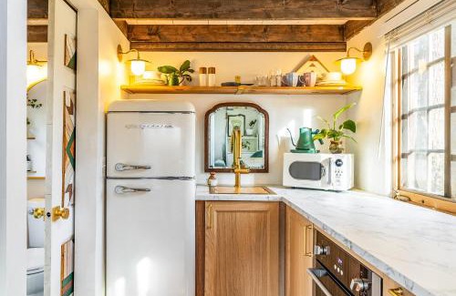 South Nashville Casa | Dreamy Tiny House Cottage with Hot Tub and Garden Patio