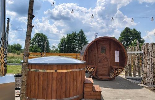 gmina Jadow Casa | Drewniany Zakątek z sauną i jacuzzi
