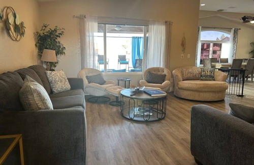 Silver Lakes Country Club Casa | Driftwood Cove Lake House – Waterfront, Pet-Friendly, Private Dock in Helendale