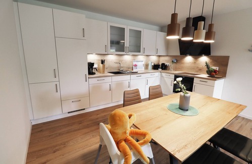 Tossens Apartamento | Dune magic - relaxed enjoyment. Sauna. Low barrier width. Comfort.
