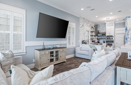 Delos Casa | DUNE SANDY: NEW, Just Finished! Gulf Front Villa with Private Pool, Sonos, Beach Service, SUP