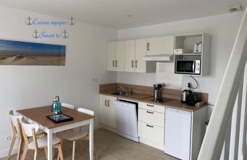 Fort-Mahon-Plage Apartamento | Duplex moderne à 700m de la plage Parking & WiFi