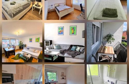 Meppen Apartamento | EcoCube 14 - 3 private Apartments, max 14 Gäste, 7 Betten, Terrasse, Garten