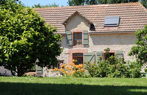 Peyrelongue-Abos Cabaña | Gîte-Vista al campo-Ecolabel Européen-Tradicional-Baño con bañera