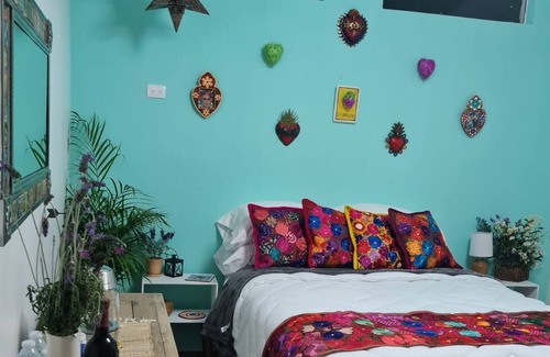 Valle de Guadalupe Casa | El Mezquite Hotel Mexicano Hab 1 "la Catrina"