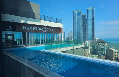 Haeundae Apartamento | Elbon 토리#해운대 중심부#투룸신축#트윈베드#인피니트풀#넷플