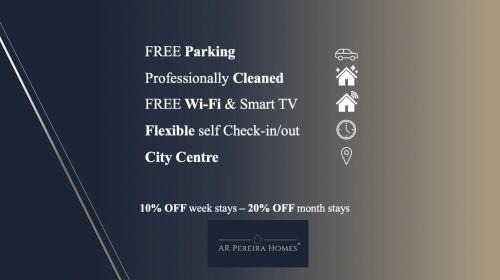 Aylesbury Apartamento | Elegant Central, Private Parking, Leisure, Contractor