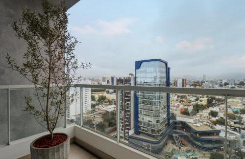 San Antonio Apartamento | Elegant Duplex with Modern Balcony in Miraflores