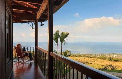 Holualoa Casa | Elegante polinesia Kona Coffee Estate En Corazón De Holualoa-pie a la ciudad!