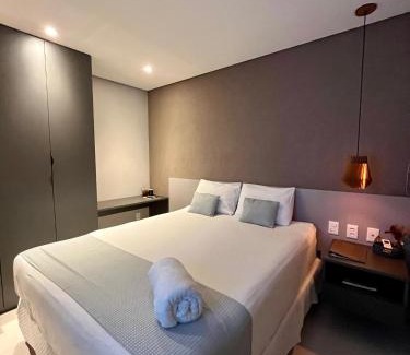 Jatiuca Apartamento | Elegante quarto e sala Sky Concept 418 Novissímo