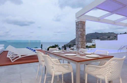 Vlicha Villa | Villa Elite Rodas | Villa White Lindos | 3 habitaciones | Piscina Privada | Vista al mar | Lindos