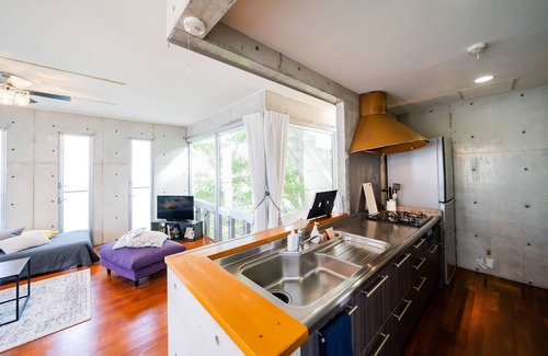 Kadena-cho Casa | EM tree house surrounding a healing tree