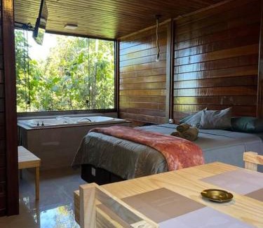 Lavras Novas Casa | Encanto da Mata - Chalé Embaúba - Lavras Novas MG