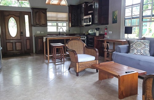 San Ignacio Casa | Enchanting Riverside Jungle Village Bungalow: Pool, A/C, WiFi, TV, Kayaks & More