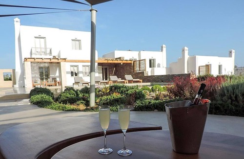 Tourlos Villa | Endearing Mykonos Villa | Villa Riddle | 5 Bedrooms | Breathtaking Sea Views | Spacious Furnished Sun Terrace | Private Outdoor Pool | BBQ Facilities | Shaded Outdoor Dining Area | Private Gym | Agia Sofia, Tourlos Aside