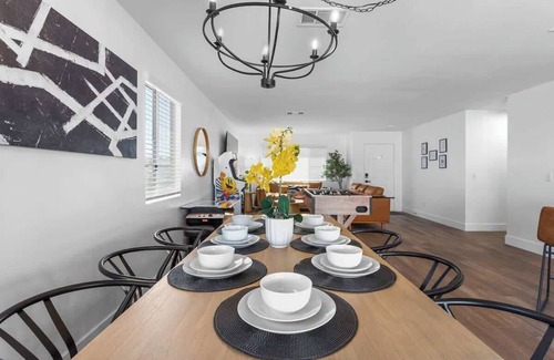 North Las Vegas Casa | Endless Fun @ 5BR Oasis w/ Pool, Spa, Arcade Games