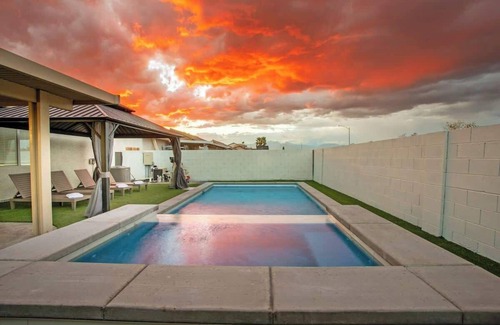 North Las Vegas Casa | Endless Fun @ 5BR Oasis w/ Pool, Spa, Arcade Games