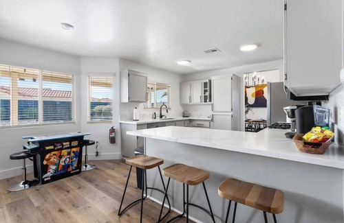 North Las Vegas Casa | Entertainment 5BR Haven - Hot tub, Pool + Games!