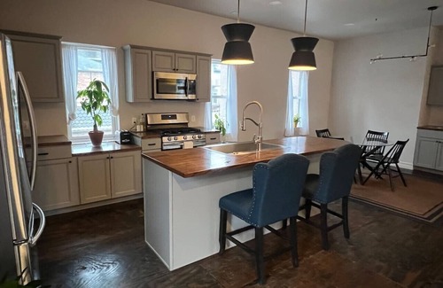 Brush Park Casa | Historic Carriage House Apartment w/ Garage Parking
