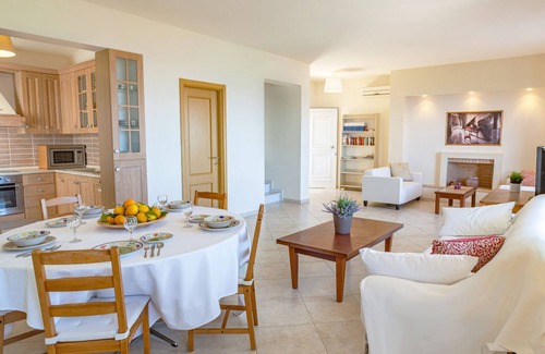 Melissopetra Villa | Villa Epidavros Terreno con piscina privada, jardín, barbacoa y vistas increíbles