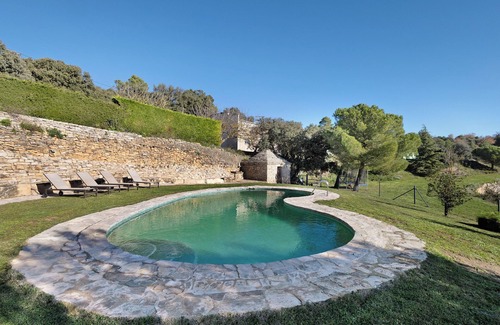 Sant Mateu de Bages Casa | Casa rural 'Les Corts De Biosca' con vistas a la montaña, piscina privada y Wi-Fi