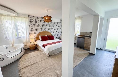 Queven Apartamento | Escale Douceur avec Spa Privé Ambiance Bohème