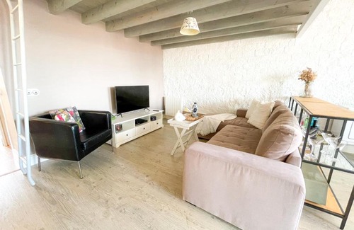Cimadevilla Apartamento | Espacioso ático en Cimadevilla - Casco histórico y vistas al mar