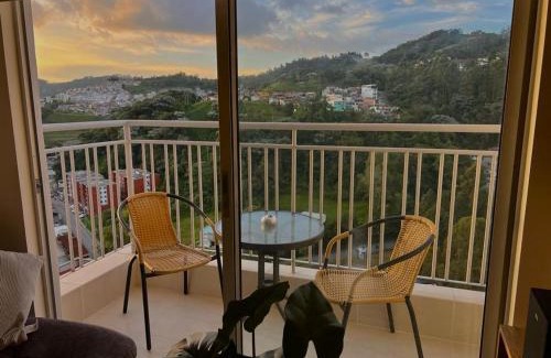 Manizales Apartamento | Espectacular vista cerca a cable plaza con Piscina