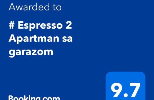 Sremska Mitrovica Apartamento | # Espresso 2 Apartman sa garazom
