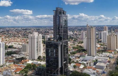 Jardim dos Estados Apartamento | Estudio Alto e Aconchegante no 32º andar do Vertigo