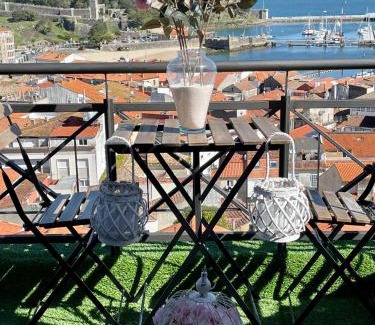 Baiona Old Town Apartamento | Estudio impresionantes vistas con terraza y piscina
