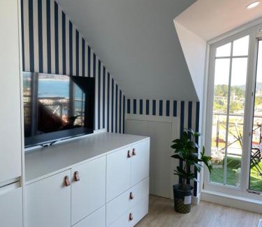 Baiona Old Town Apartamento | Estudio impresionantes vistas con terraza y piscina