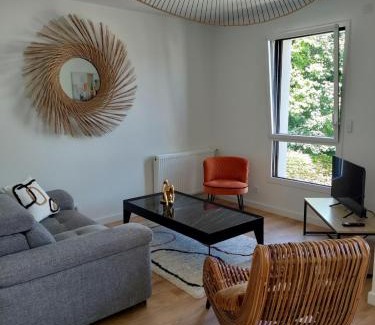 Fouesnant Apartamento | Evasion chic au coeur de la ville et proche plage - Garage privé - Deux chambres