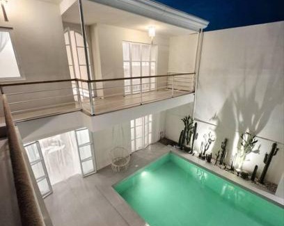 Maribago Villa | evening pool villa