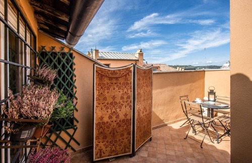 Quartiere III Pinciano Apartamento | Exclusive attic with private terrace right in front of Piazza Del Popolo, with unique panoramic view