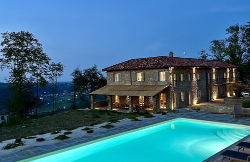 Santo Stefano Belbo Villa | Exclusive villa with beautiful Nordic interiors, cosy courtyard & saltwater pool