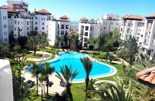 Cite Charaf Casa | Exclusive Luxury Apartment in Marina Agadir 1 min from sea
