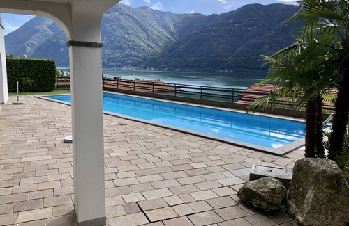 Cressogno Apartamento | Exclusive penthouse with stunning lake view, large terrace, garden & pool.