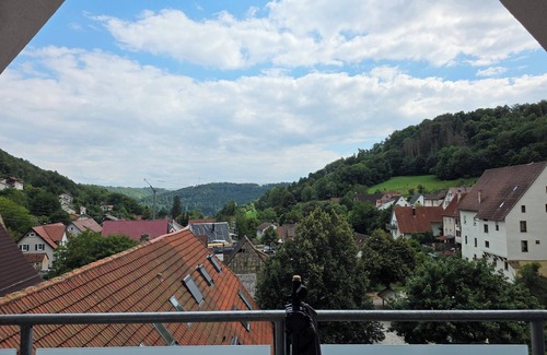 Rexingen Apartamento | Exclusive penthouse in the forest village, whirlpool, great view & comfort