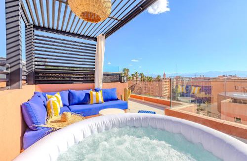 Semlalia Apartamento | Exclusive Penthouse Gueliz Rooftop, Jacuzzi & Pool