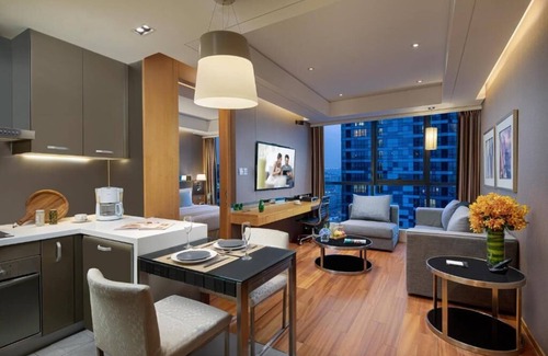 Dongzhimen Apartamento | Executive 1-Bedroom Apartment Near Dongzhimen Station Beijing