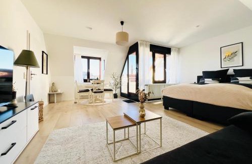 Bielefeld Apartamento | Exklusive Loggia über der Altstadt