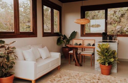 Alto Paraiso de Goias Chalet De Esquí | Experience the charm of Chapada: glass ceilings, stars and mountains